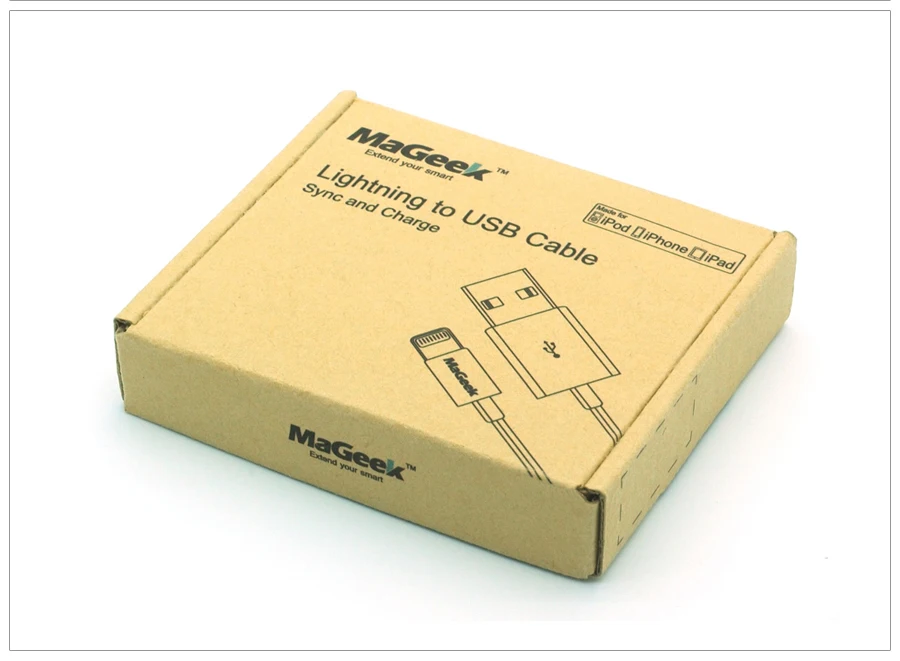 Мобильный телефон MaGeek [2 шт.] кабель Lightning USB сертифицированный MFi для iPhone Xs Max X 8 7 6