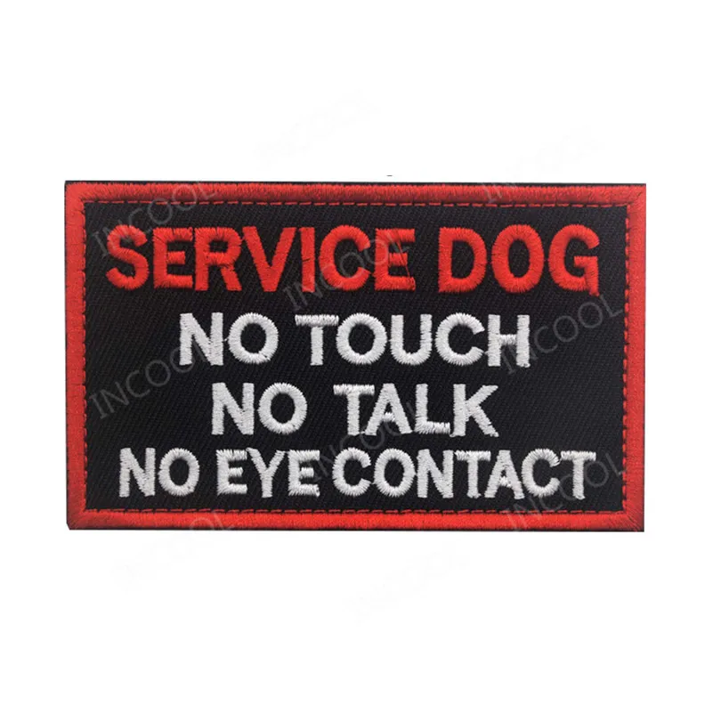 Услуги собака не сенсорным экраном без говорить зрительного контакта с вышивкой