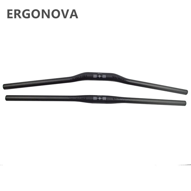 Руль для горного велосипеда ERGONOVA углеродное волокно 31 8*580 760 мм 3k матовая