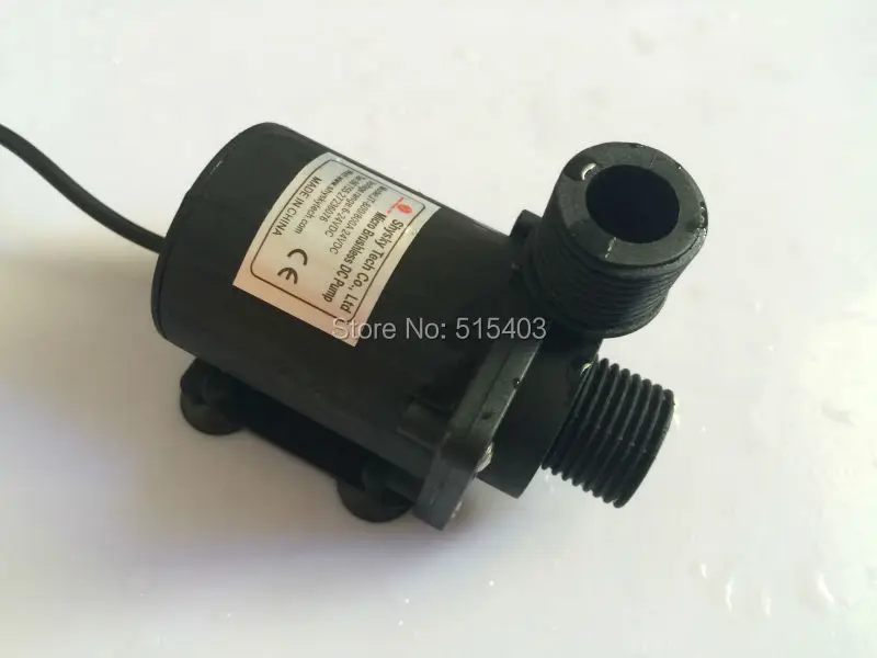 2 шт./лот микро безщеточный насос постоянного тока 24 В максимальной подъемной высотой 5 м, потоком 1100 л/ч при температуре 100 °C, низким уровнем шума для водонагревателя, прессования водопроводных труб и матрасов.