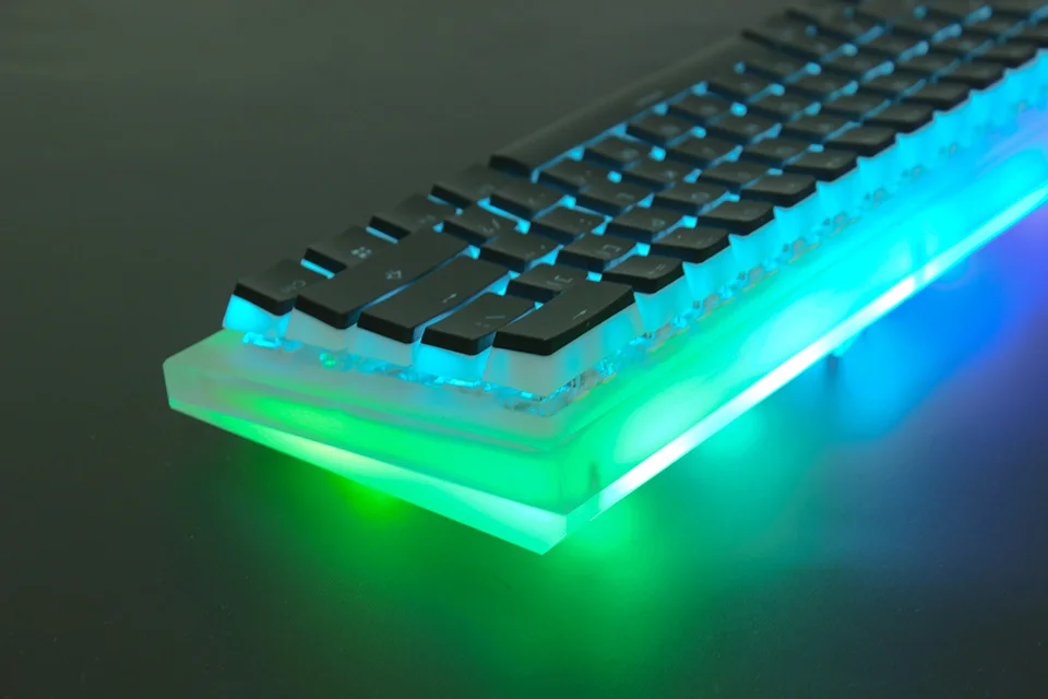 YMDK CNC Акриловые Алмазные RGB полностью программируемые вишневые переключатели пудинг PBT Double Shot Keyset 61 60% мини механическая клавиатура