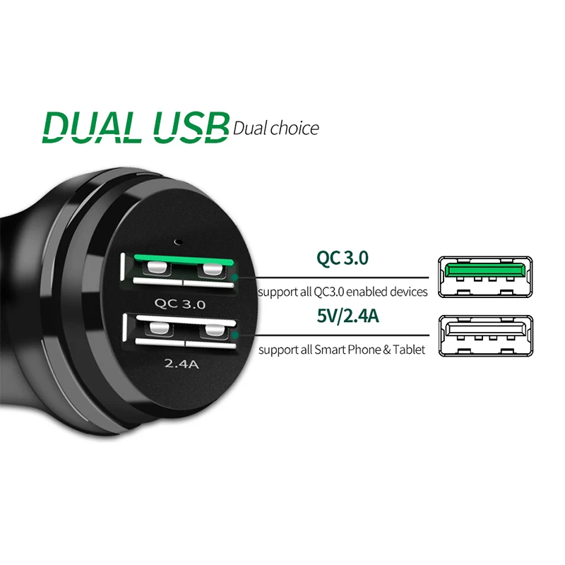 SPEDU Быстрая зарядка qc 3,0 Usb Автомобильное зарядное устройство для iphone Oneplus samsung xiaomi автомобильное зарядное устройство Быстрая qc3.0 для huawei мобильного телефона 5V3A