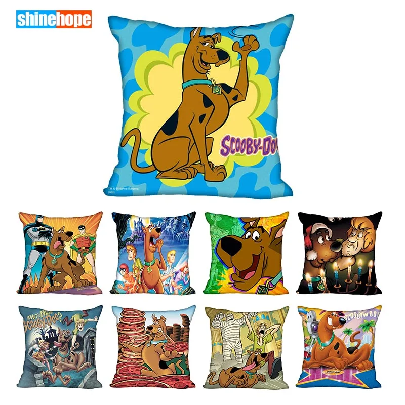 45X45 см, 40X40 см(с одной стороны) чехол для подушки, современный домашний декоративный чехол для подушки Scooby Doo, чехол для подушки для гостиной