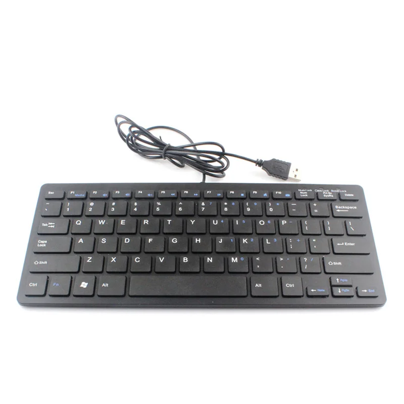 New Hot Sell 1 Piece Ultra-slim USB Wired Keyboard Mini Portable Plug and Play for Desktop Laptop Computer Pc | Компьютеры и офис