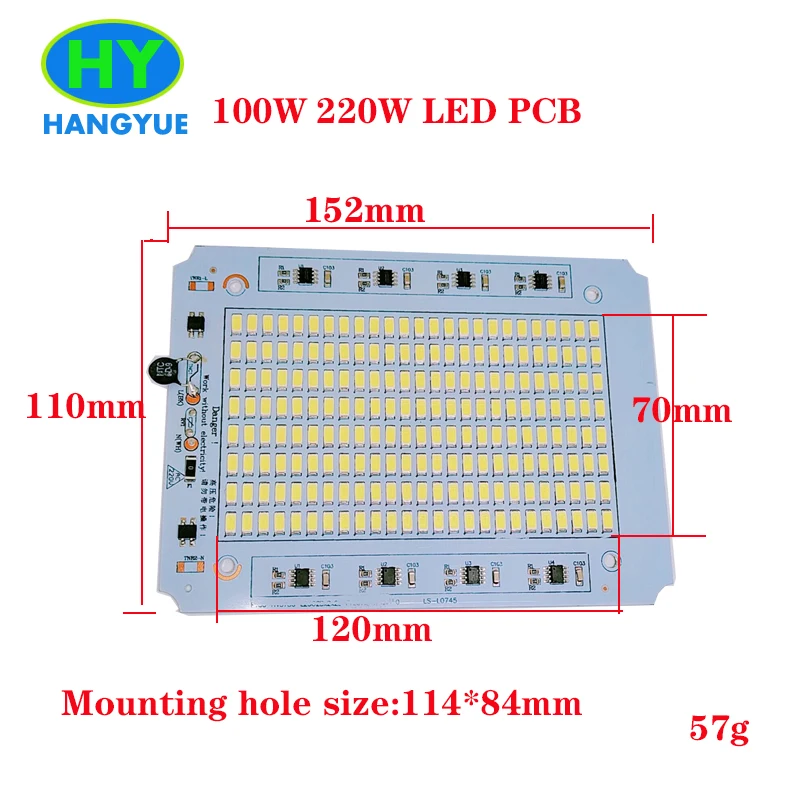 [HANGYUE] 10 W 30 50 100 150 200 AC 220 v водителя светодиодный PCB SMD Драйвер для Светодиодный