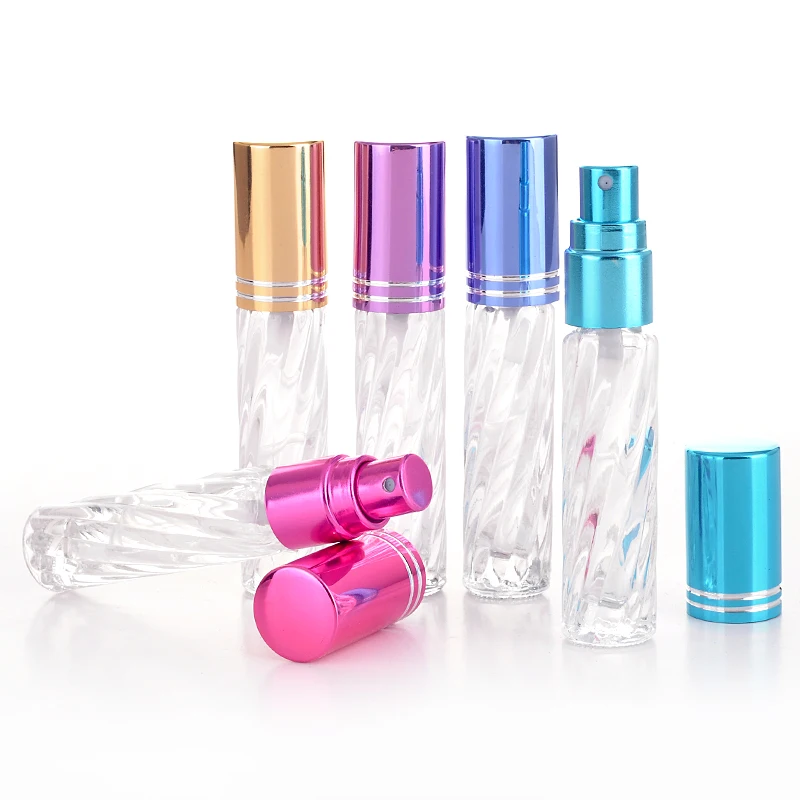 4 мл мини высокое качество портативный стеклянный флакон духов с алюминиевым