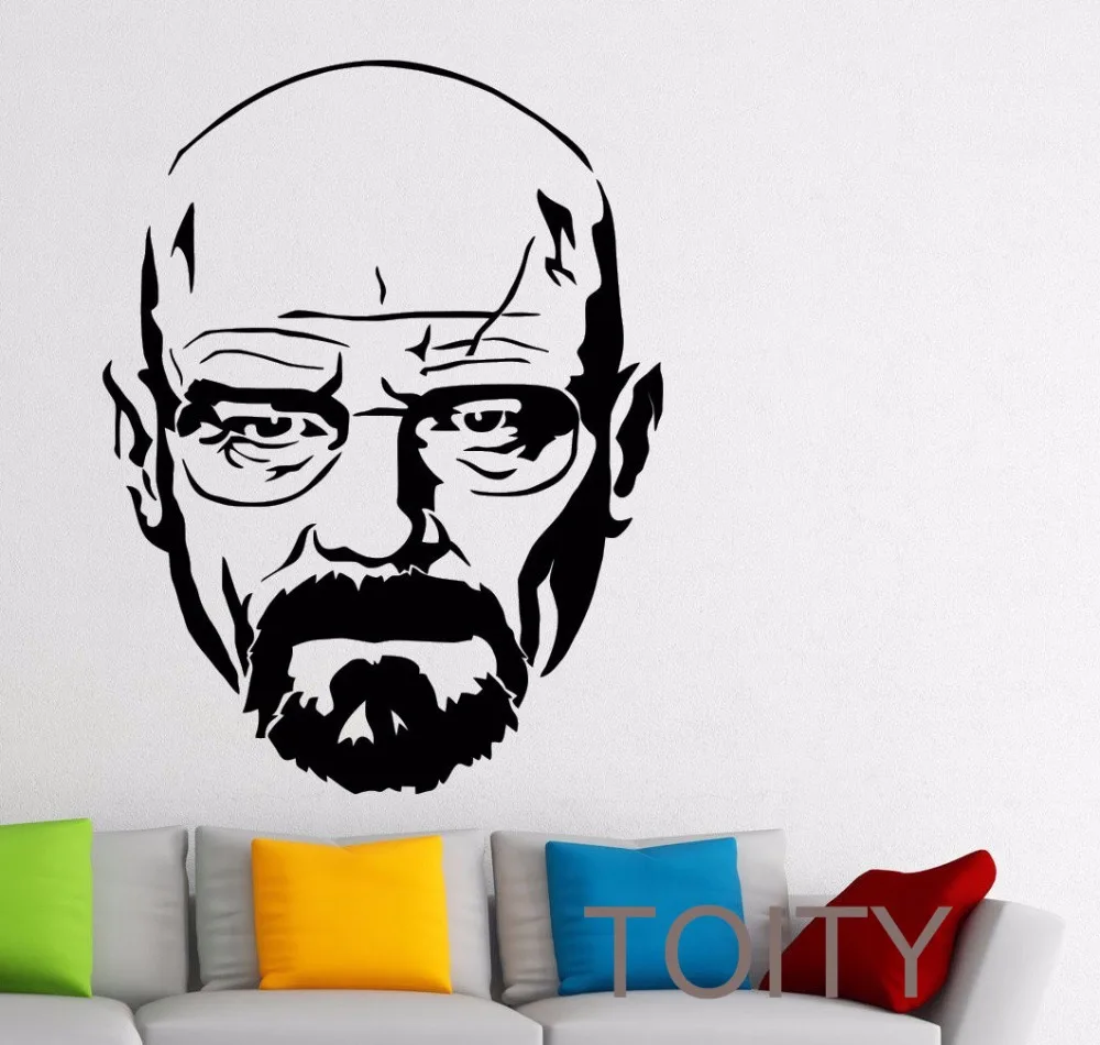 Walter белая наклейка на стену разбивающая плохие виниловые наклейки Heizenberg