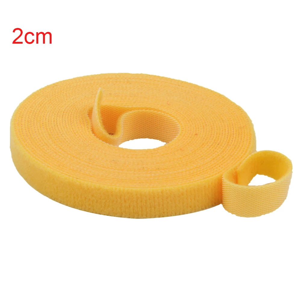 2cm yellow 5 метров крепкие короткие крючки и петли клейкая лента впритык самоклеющиеся Кабельные стяжки застежка волшебная лента Швейные аксессуары - Цвет: 2cm yellow