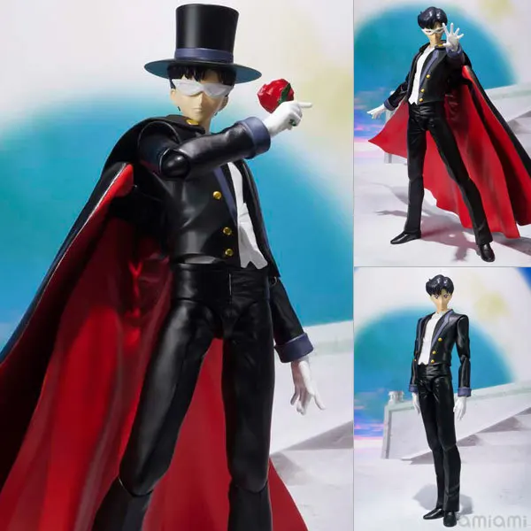 J.G Chen SH Figuarts Сейлор Мун Такседо Маск Чиба Мамору 20 ПВХ фигурка Коллекционная