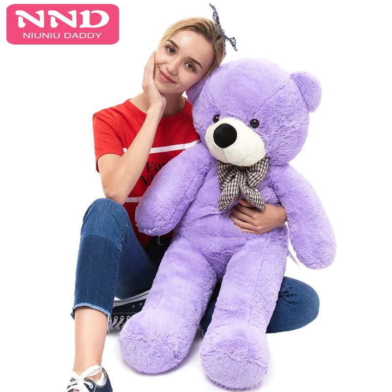 

Niuniu Daddy 120 см/47,5 дюйма, плюшевая кожа медведя, полуобработанная кожа мишки тедди, мягкие игрушки для оптовых продаж Прямая поставка