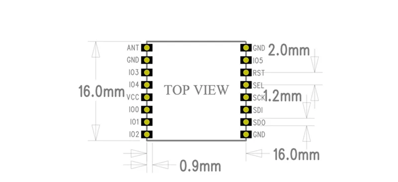 LORA SX1276 чип FSK RF модуль 915 МГц 100 мВт большой радиус действия беспроводной LoRa LoRa1276