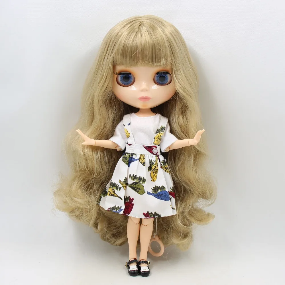 ICY DBS шарнирная кукла Blyth toy joint body коричневые волосы светлые натуральная кожа 1/6 30