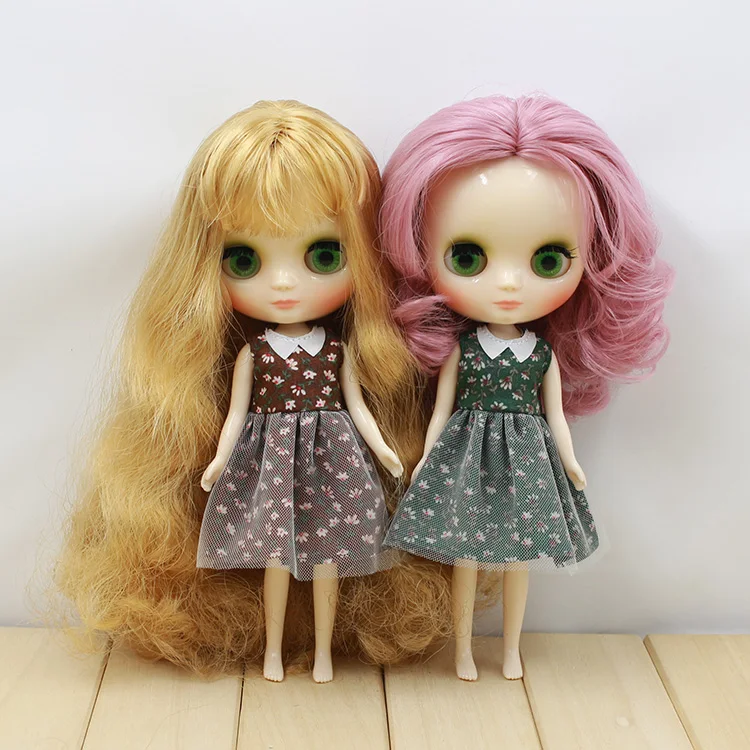 Одежда для средней длины с цветочным принтом 2 цвета|doll plush|doll toydoll clothes set |