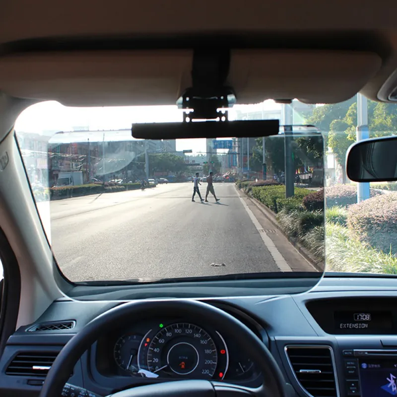 

New Car Accessories Car Windshield Sun shade Goggles Auto Retractable Side Sunscreen Shade Car sun visor glasses
