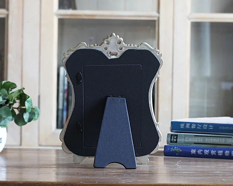 

6 Inch Rose Resin Photo Frame Wedding Gift Crafts Desktop Decoration Picture Frame Home Decoration Wholesale