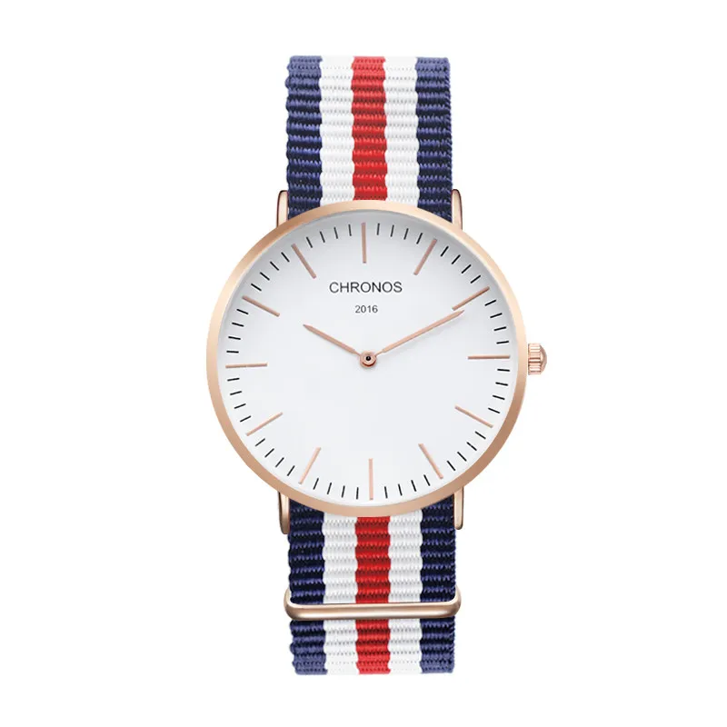 Мужские и женские часы торговой марки CHRONOS кварцевые из розового золота с