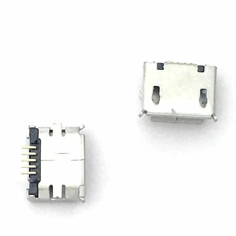 20pcs Micro USB 5pin Long Pin Female Socket Connector Curly Mouth Type for Charging Mobile Phone
