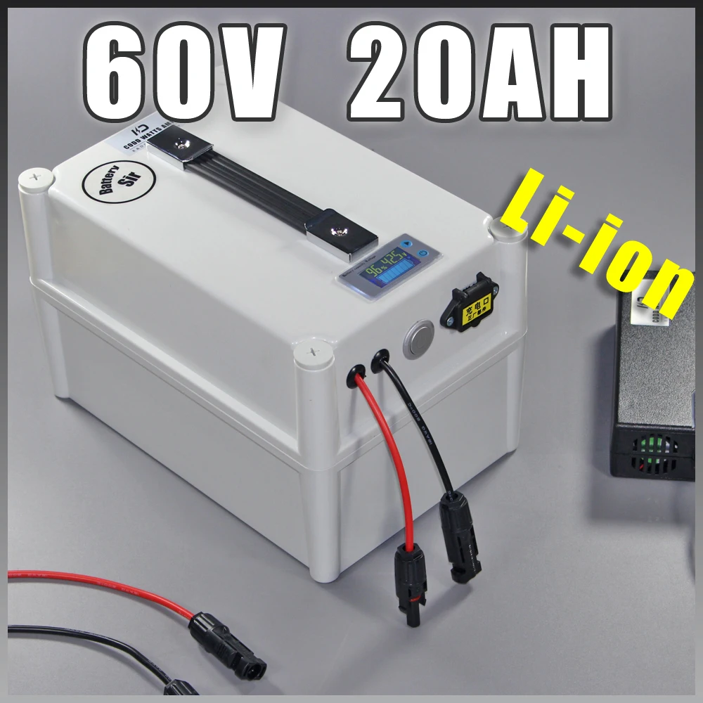 

60V 20Ah electric bike battery 60V Electric Scooter 1500W Portable Battery 60V Electric Bicycle lithium Battery with BMS Charger
