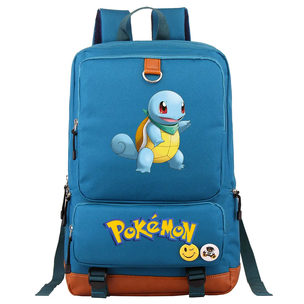 10 Аниме Сквиртл Пикачу Charmander Gengar мальчик девочка школьная сумка для женщин рюкзак для подростков школьные сумки холст для мужчин студенческий рюкзак - Цвет: 10