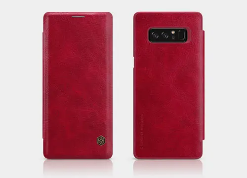 Для galaxy note 9 чехол для телефона Nillkin винтажный Qin флип-чехол PU кожаный чехол PC Пластиковый Чехол для samsung galaxy note 8 чехол - Цвет: red