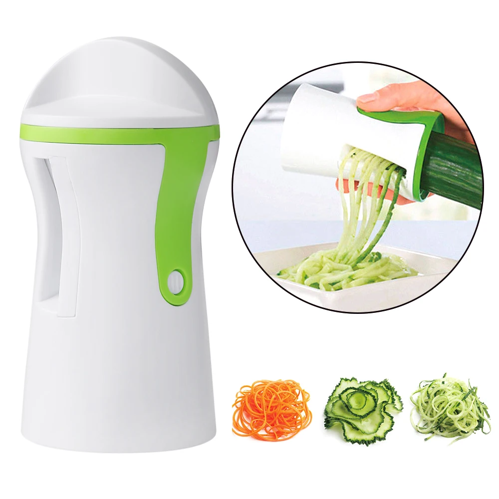 Лезвия Овощной спиральщик слайсер ручной спиральный резак Терка инструменты для приготовления пищи спагетти паста кухонные инструменты для приготовления пищи