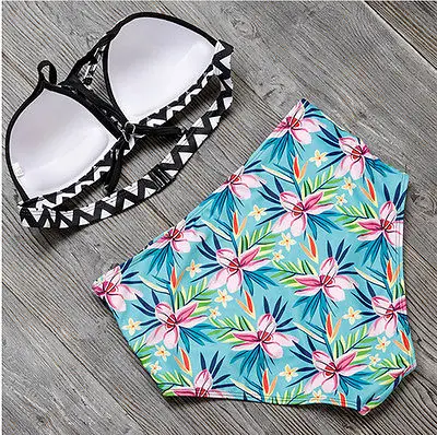 Новинка 2017 г. сексуальный женский купальник бикини с эффектом пуш ап и завязками