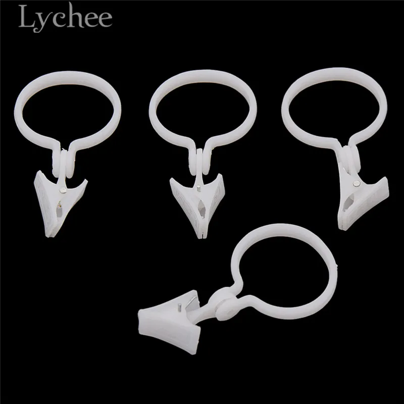 Lychee Life 12 шт. пластиковые зажимы для занавесок белые пряжки простые аксессуары