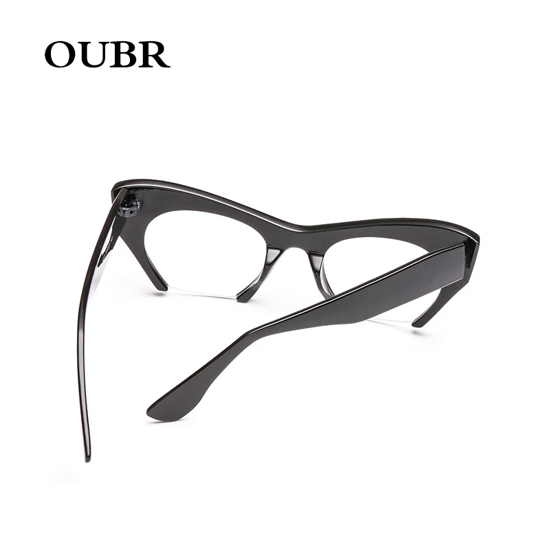 OUBR женские модные очки кошачий глаз компьютерные оптические в черной оправе