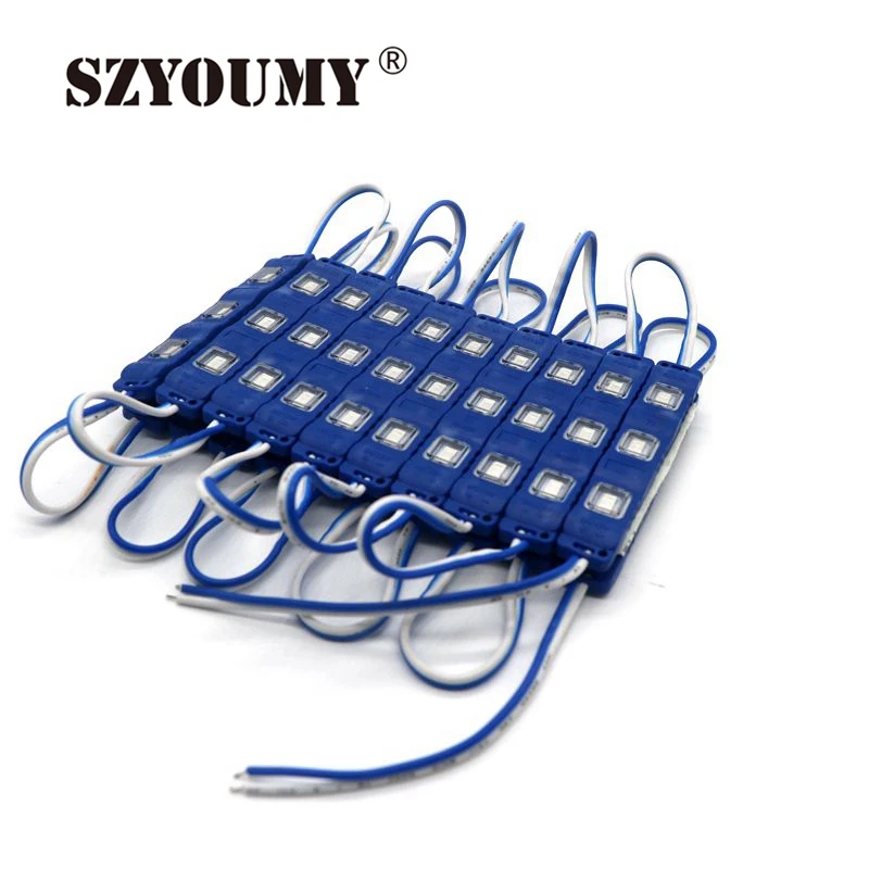 SZYOUMY 500 шт. SMD 5730 LED 3 Led s световой модуль с инжекционным квадратным объективом