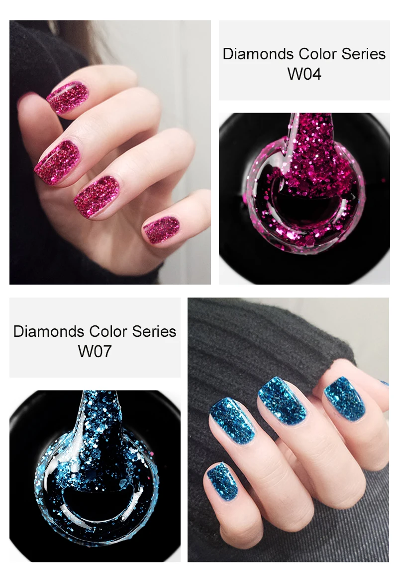 ROSALIND Гель-лак для ногтей 7 мл Алмазная серия лак гибридный дизайн Полупостоянный