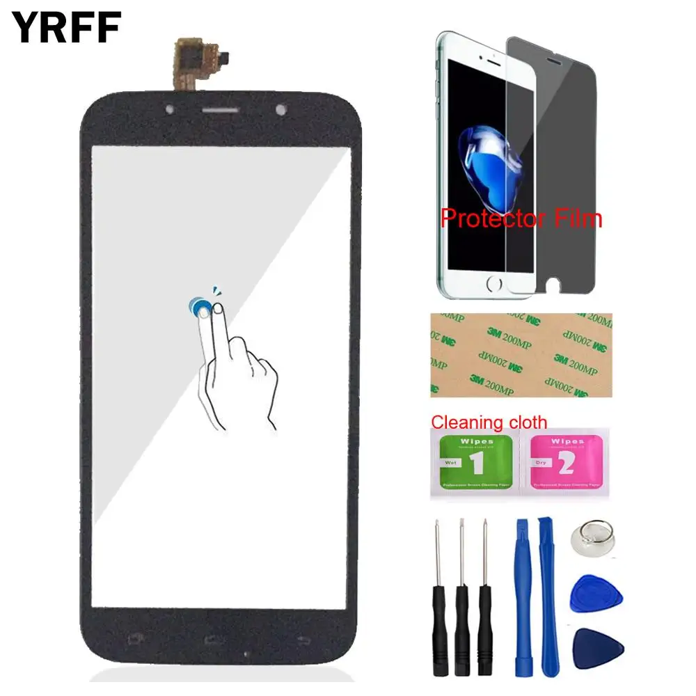 YRFF 5,5 дюймов, сенсорная панель для мобильного телефона, сенсорный экран для UMI, Рим, X, дигитайзер, панель, стеклянная защитная пленка, Бесплатный клей