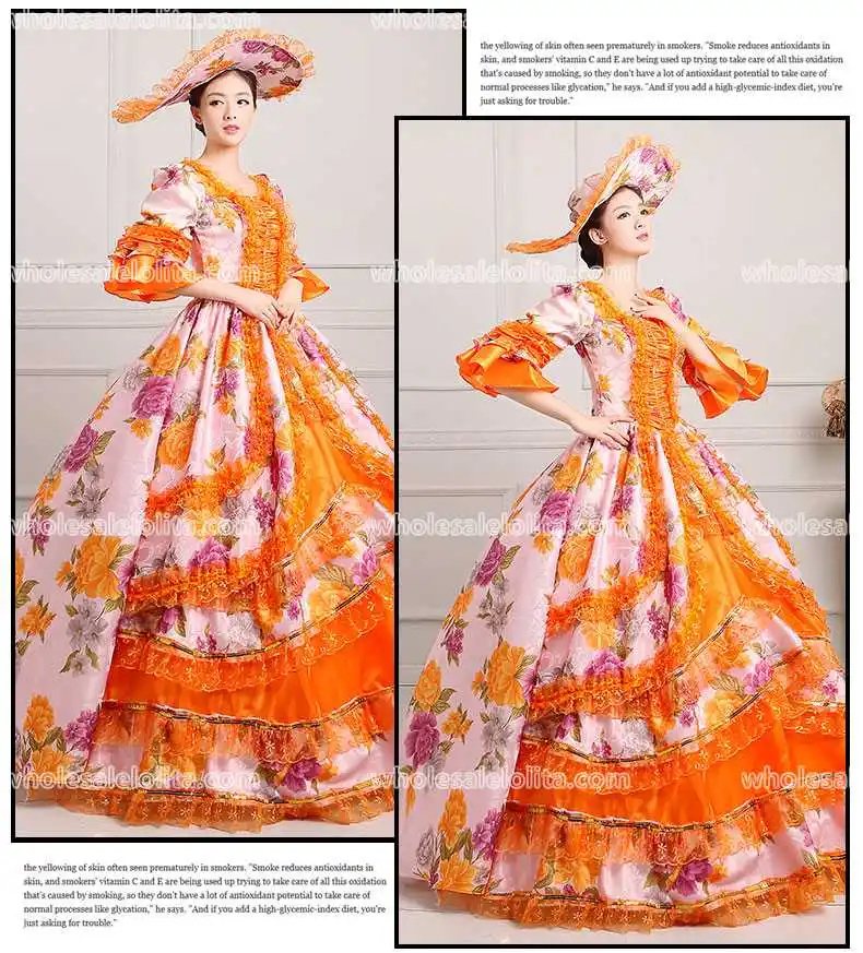 Вечернее платье 18 го века средневековое Рококо/нарядные платья в викторианском