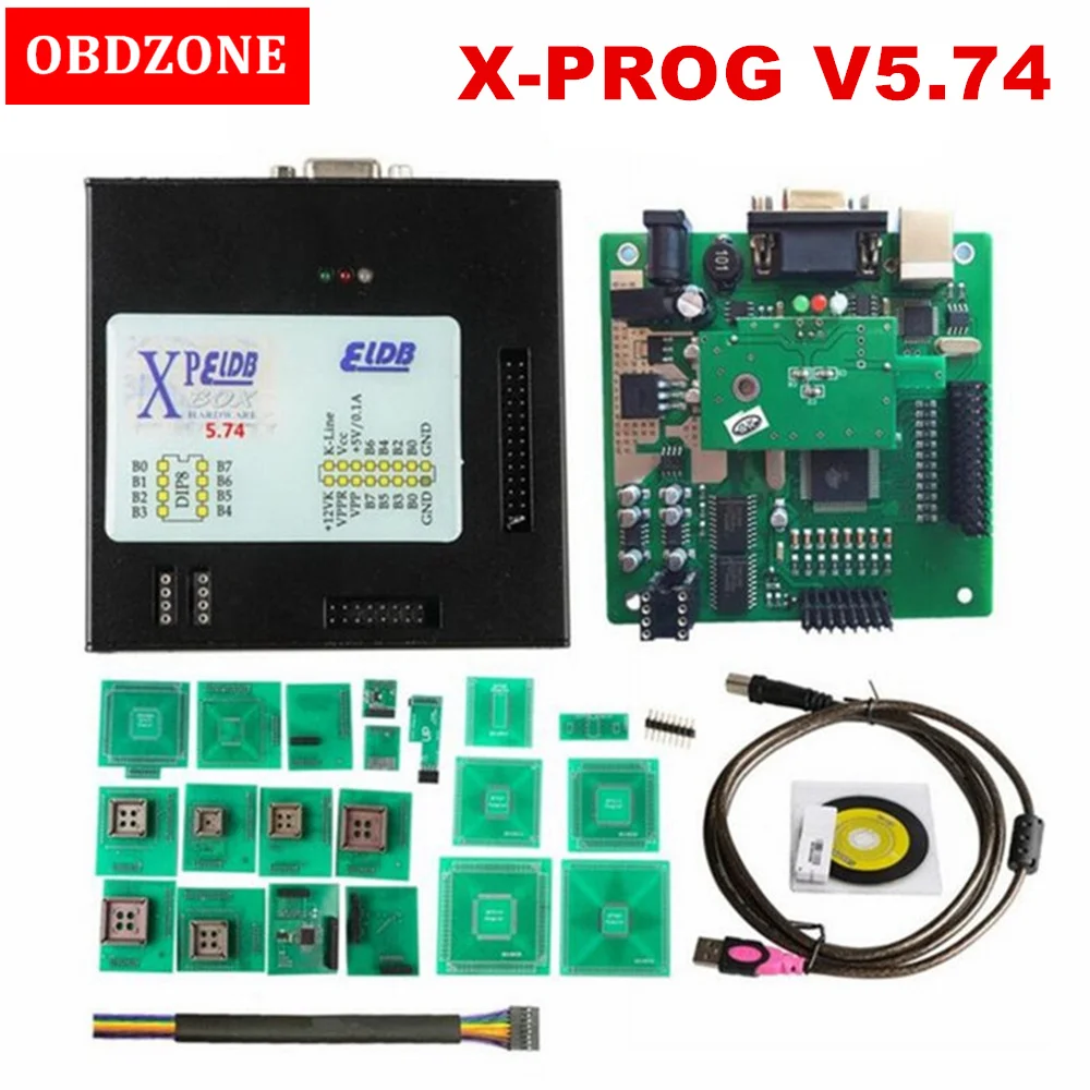 XPROG M V5.74 X PROG коробка EEPROM ECU Программатор Xporg 5 74 черный металлический ящик с USB