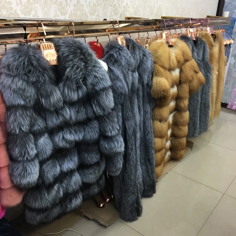 2021 реальные черно бурой лисицы/красный меха лисы длинное пальто Новая мода 100%