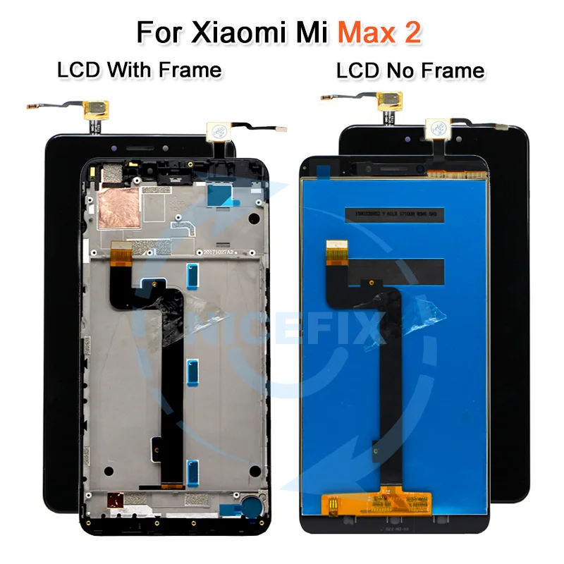ЖК-дисплей с сенсорным экраном и дигитайзером в сборе для Xiaomi Mi Max 2 сменный черный