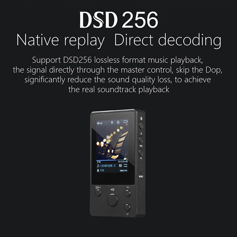 XDUOO NANO D3 высококачественный музыкальный плеер без потерь MP3 DSD256 24 бит/192 K HD пять