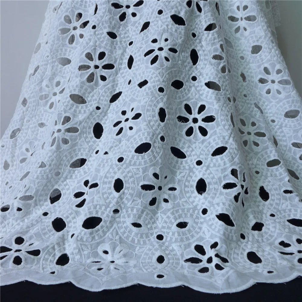 1 ярд хлопок вышивка кружева ткани цветок петелька ткань шитье ремесло цвета