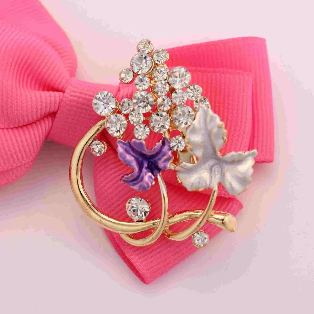 Популярные Три Цветы Броши Роскошные Для Женщин Воротник | Украшения и