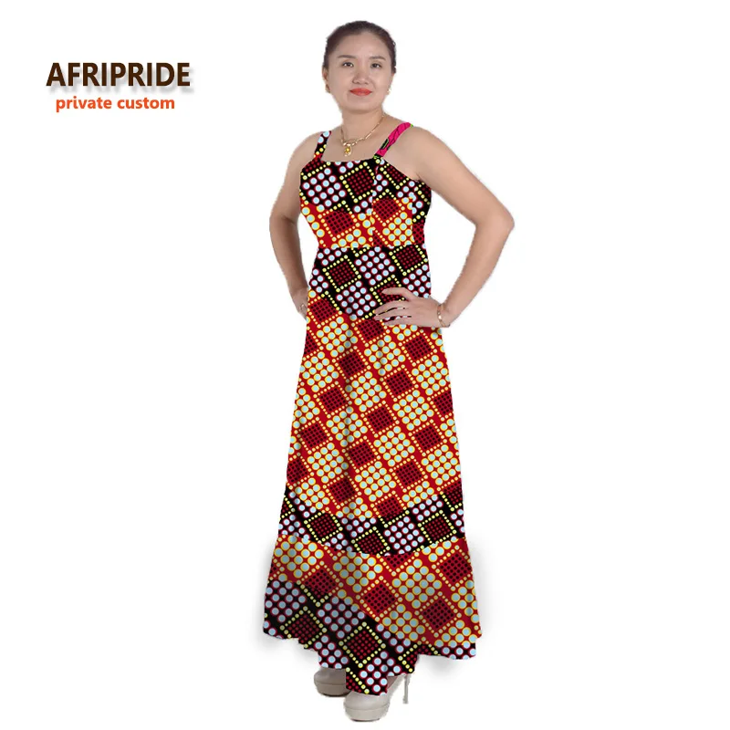Классическое Африканское платье Анкары для женщин AFRIPRIDE сделанное по