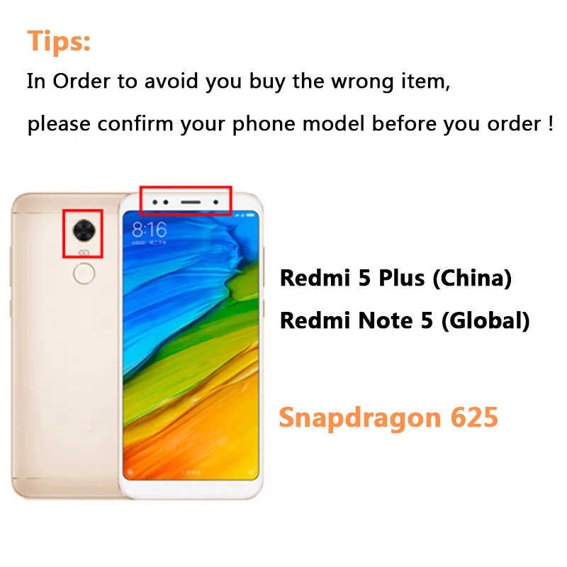ЖК-дисплей для Xiaomi Redmi 5 Plus сенсорный экран 100% дюйма дигитайзер в сборе рамка