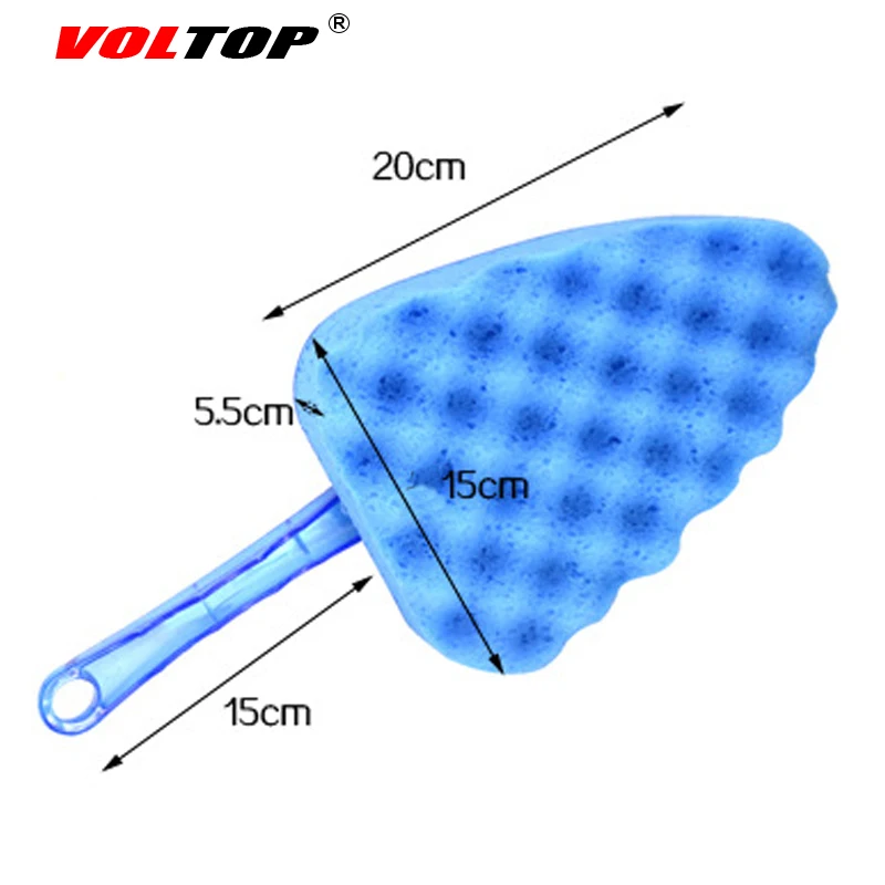 VOLTOP чистящие средства, моющие щетки, автомобильные аксессуары, треугольная волнистая губка, щетка для дома и офиса, авто, мягкая водопоглощающая