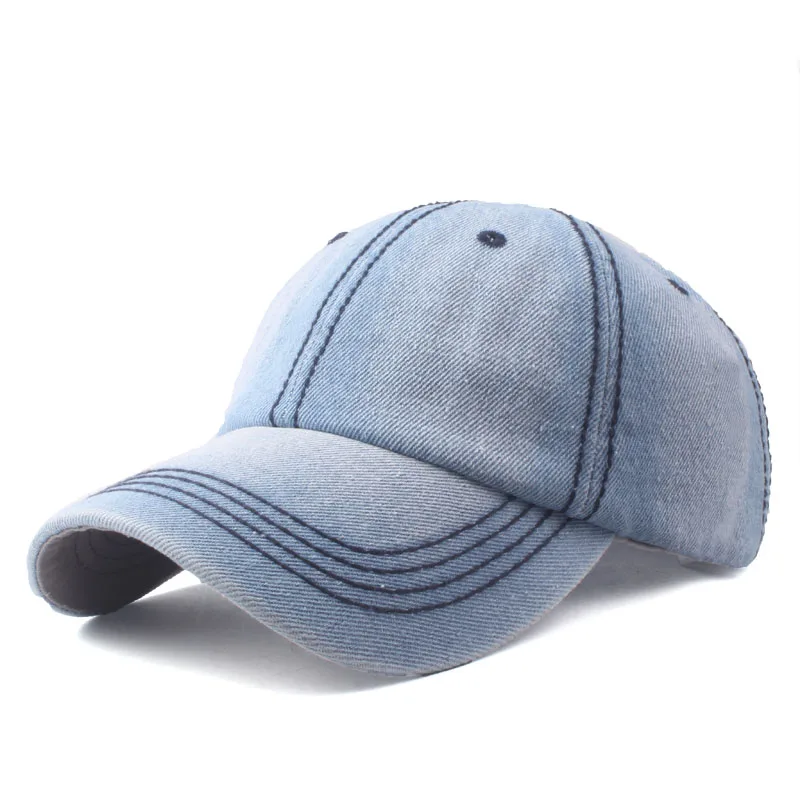 [YARBUU] Women Baseball Caps Hats For Men Denim Jeans Band Snapback Caps Casquette Plain Bone Hat Gorras Men Casual Dad Cap Hat images - 6