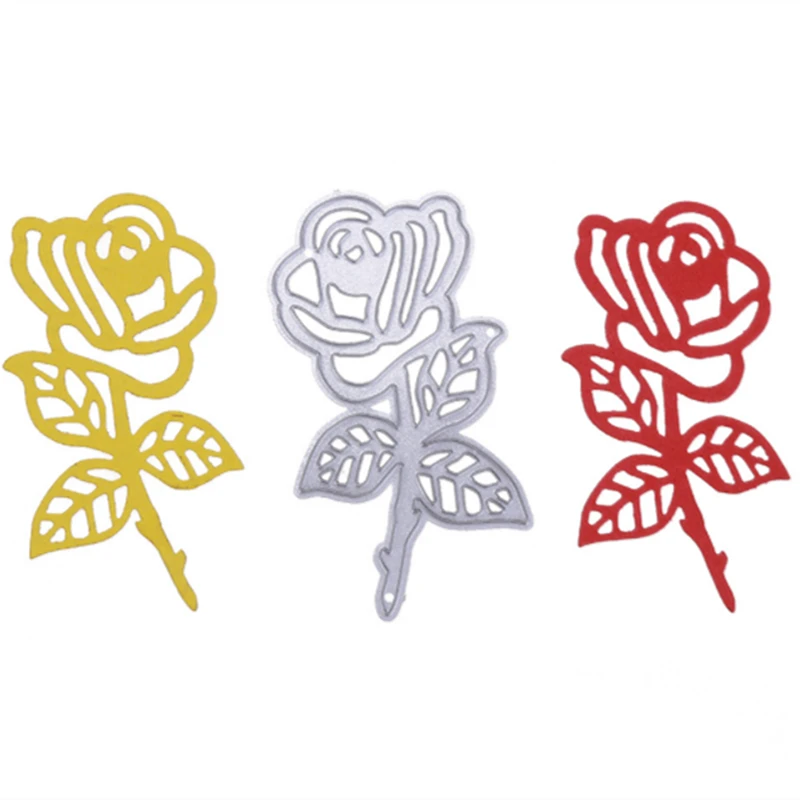 YINISE металлические режущие штампы роза цветок для трафареты скрапбукинга DIY