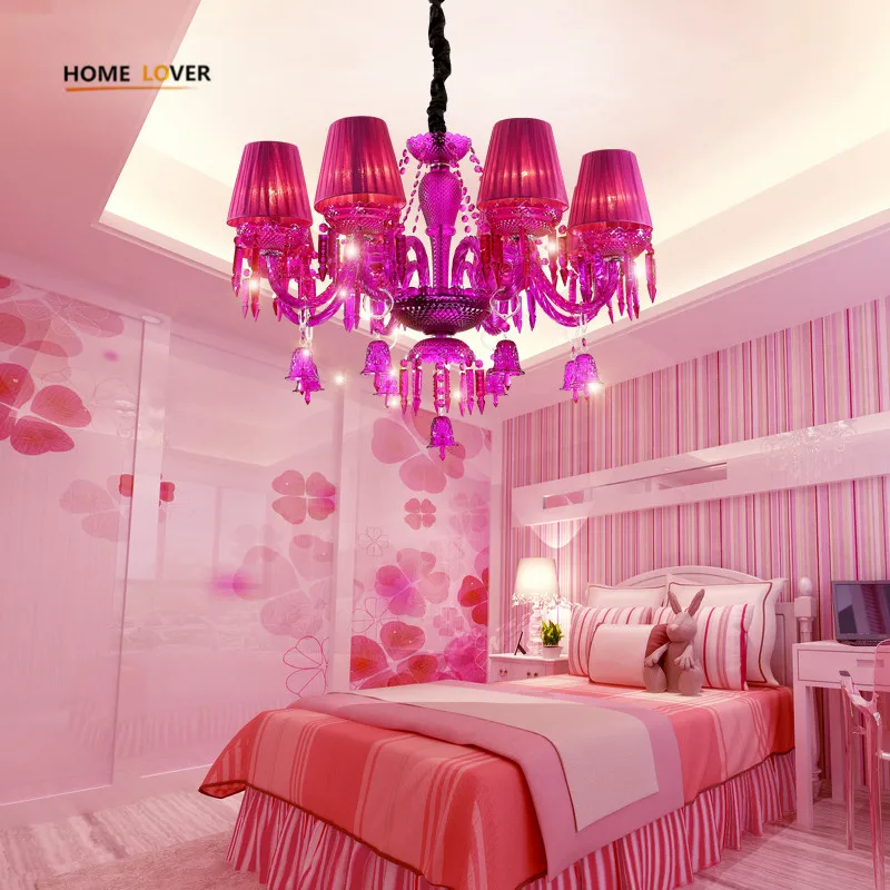 Новые роскошные хрустальные люстры K9 освещение розовая свеча LED подвеска