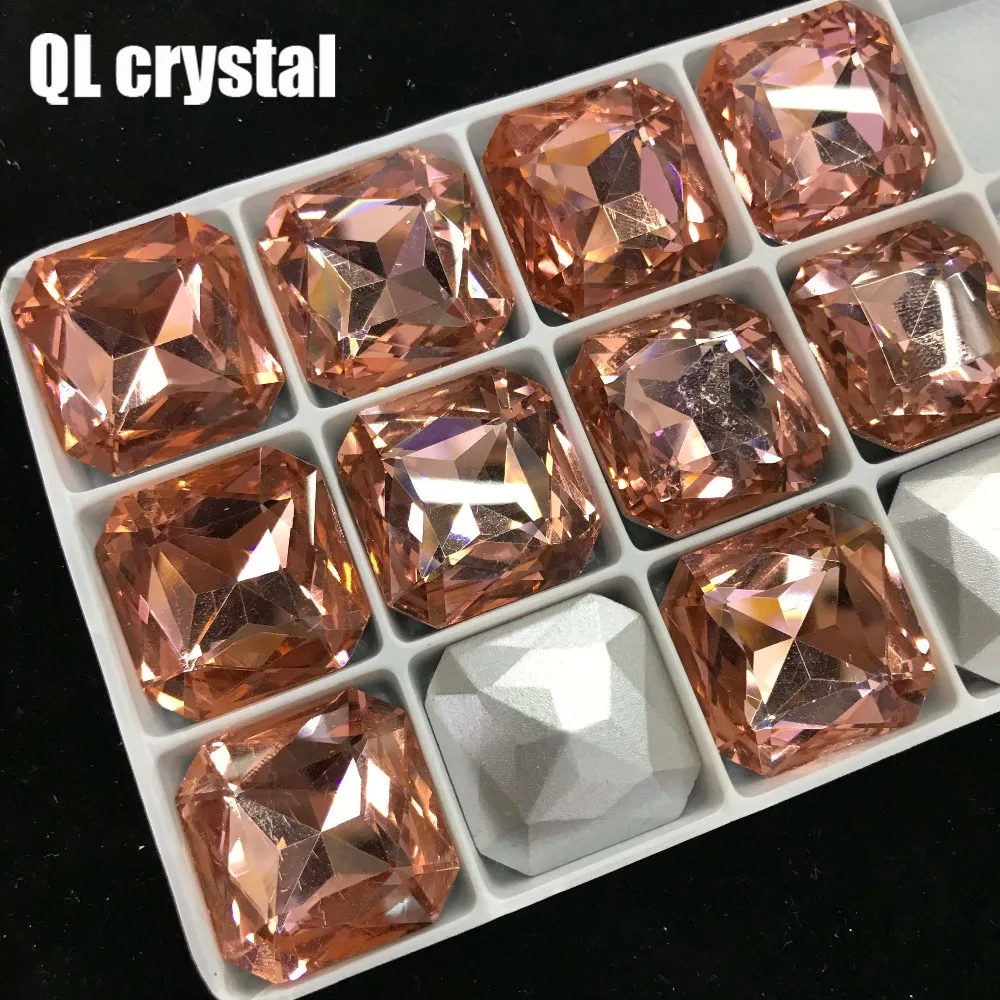 QL кристалл все размеры восьмиугольная квадратная заостренная задняя