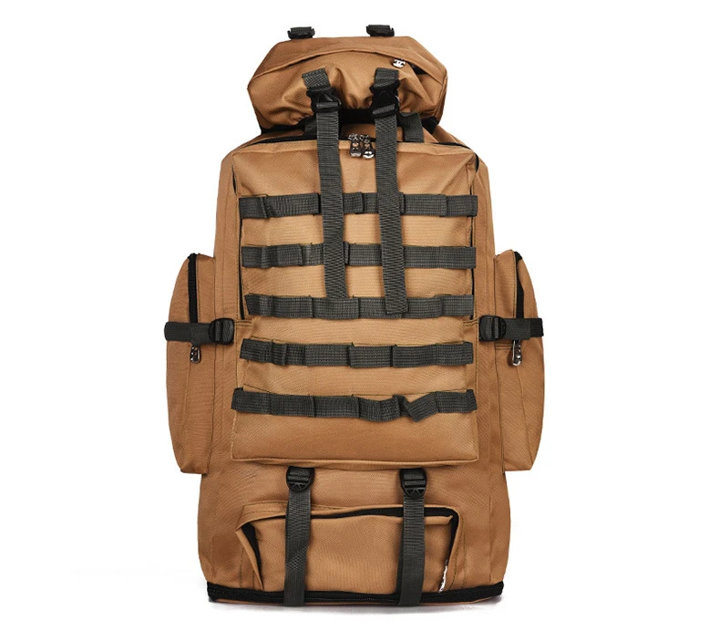 Khaki 100L Molle Camo Тактический рюкзак военный армейский водонепроницаемый походный рюкзак для путешествий рюкзак для спорта на открытом воздухе сумка для альпинизма - Цвет: Khaki