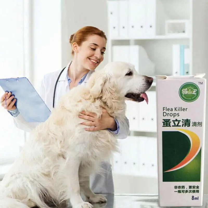 Спрей для собак и кошек жидкий инсектицид от блох 8 мл|Средство удаления пятен