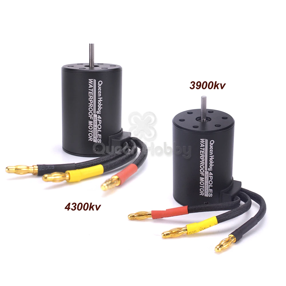 

3650 3900KV 4300KV Waterproof Brushless Motor for 1/10 RC Car HSP 94123 HuanQi 727 FS Racing 53625/53632