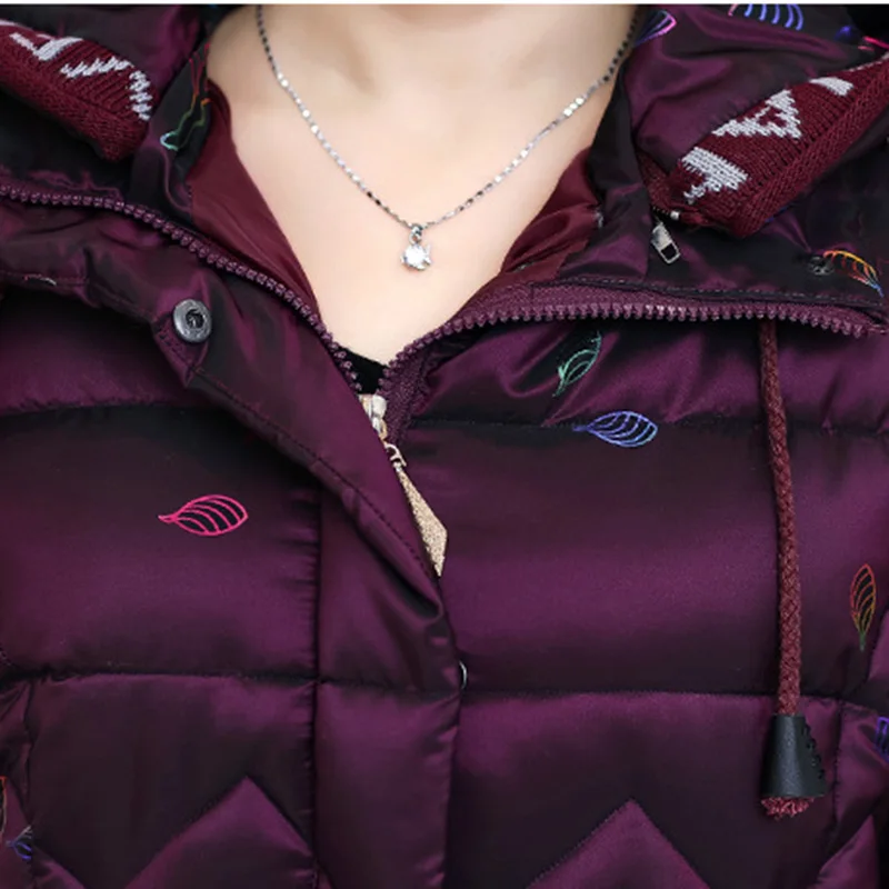 

2019 Winter Women's Parka Collection Windproof Women's Thick Coat European Style Collar Women's Warm Jacket