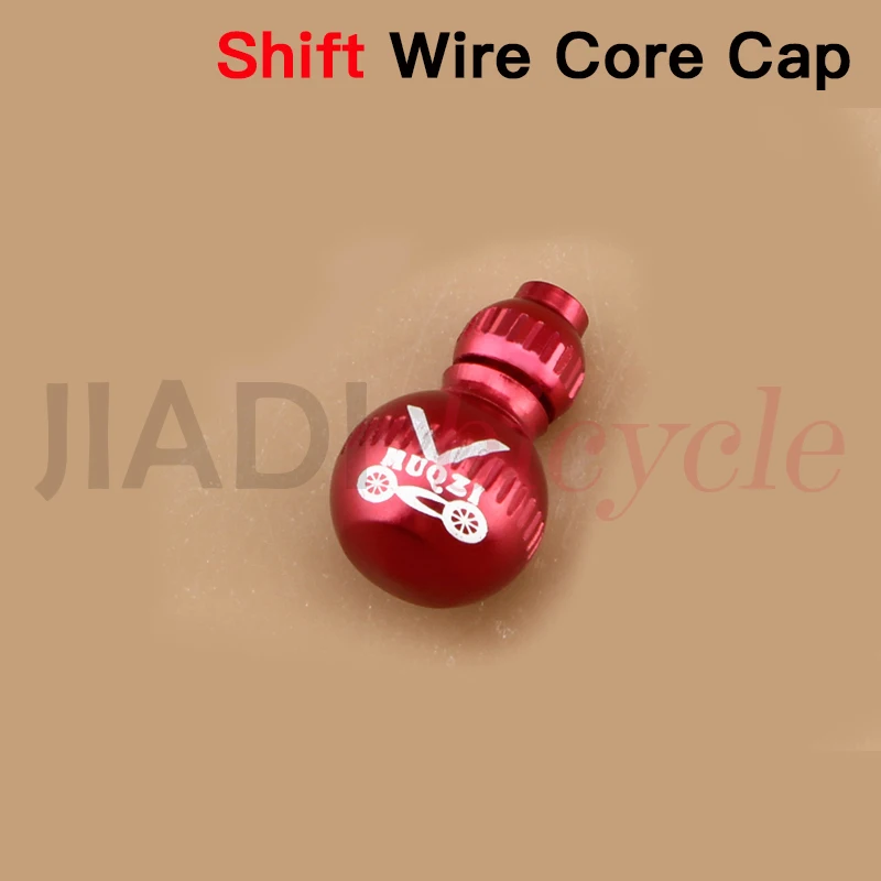 Red Shift Wire Cap MUQZI, 2 шт., высококлассные, для велосипеда, для переключения тормозов, Внутренний провод, сердечник, заглушки, Mtb, для велоспорта, сплав, переключатель переключения передач, внутренний кабель, конец, хвостовые колпачки - Цвет: Red Shift Wire Cap